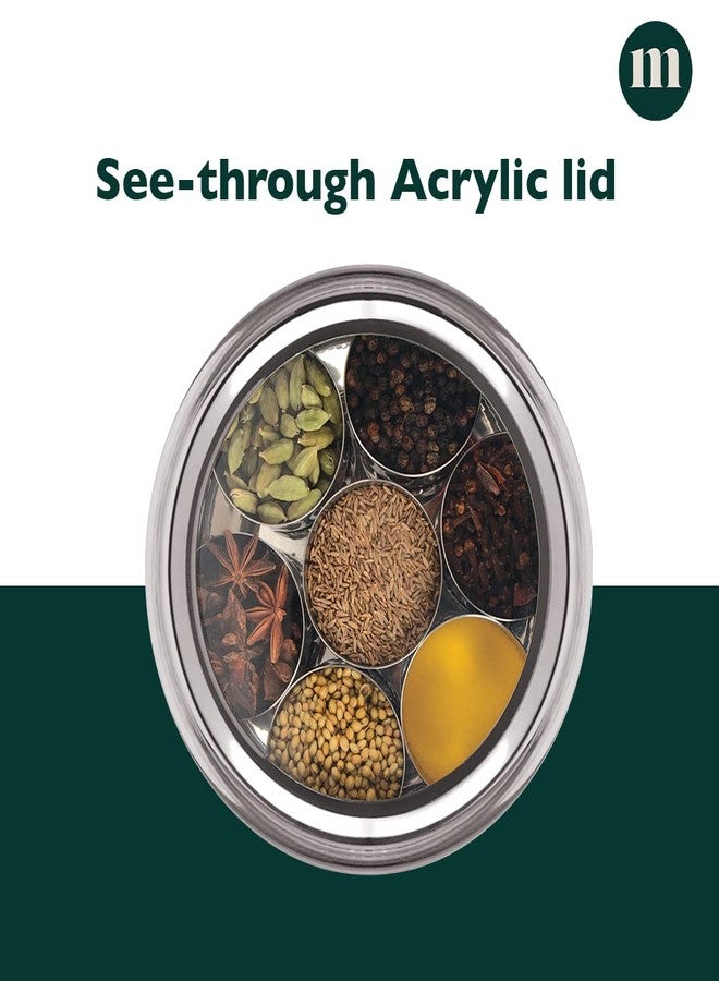 مارو علبة توابل مارو المصنوعة من الفولاذ المقاوم للصدأ على شكل بطن مع غطاء شفاف: علبة توابل أنيقة مصممة بشكل مثالي لتنظيم مطبخ أنيق وطهي سهل - Image 3